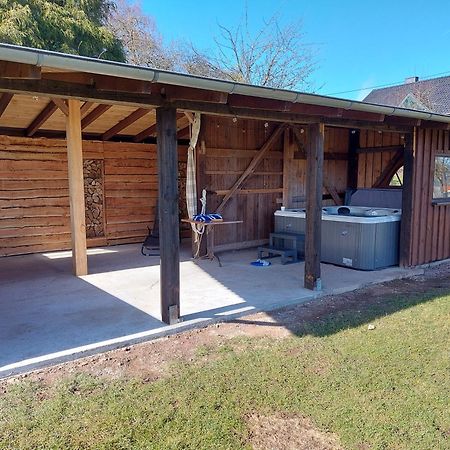 Ferienhaus Hescheld With Private Jacuzzi Hellenthal Exterior foto